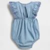 Denim-boxpakje met oogjes voor baby’s