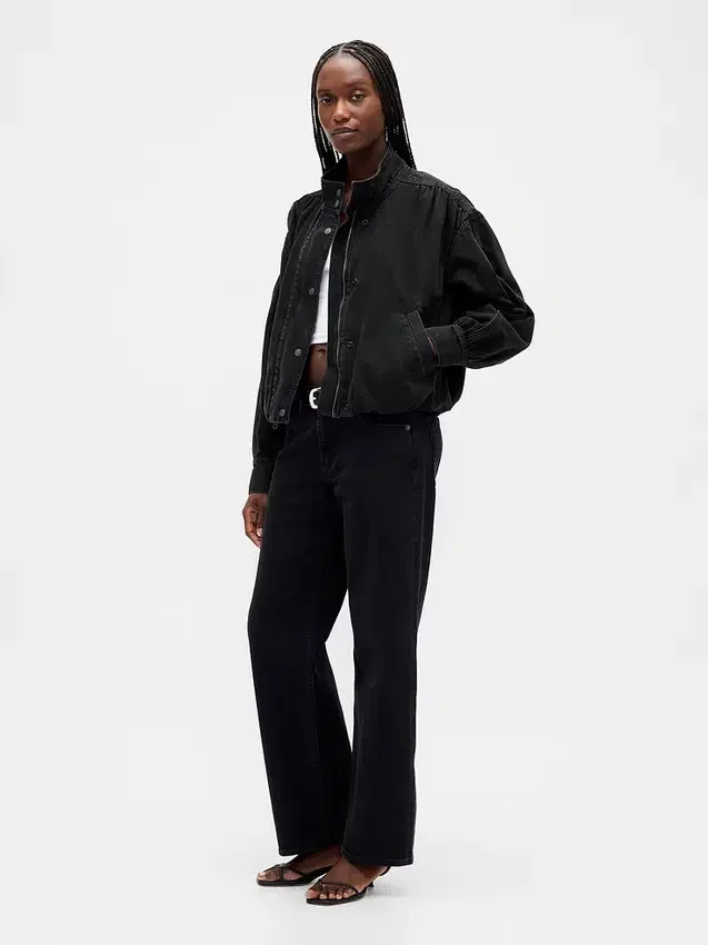 Denim bubble-jas