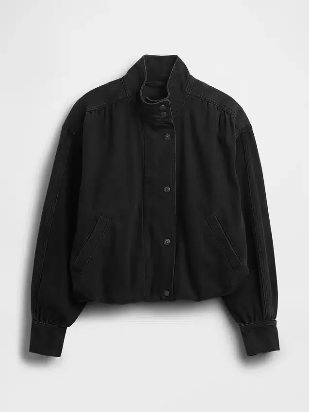 Denim bubble-jas