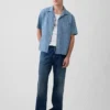 Denim Dobby-resortoverhemd