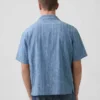 Denim Dobby-resortoverhemd