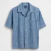 Denim Dobby-resortoverhemd