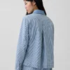 Denim gestreept werkjasje