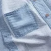 Denim gestreept werkjasje