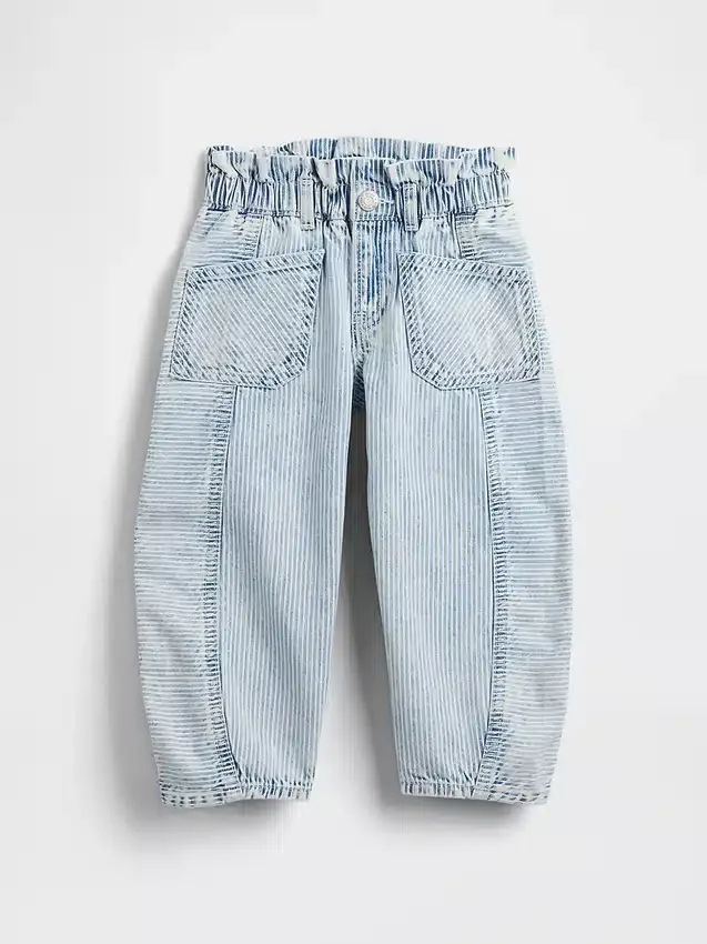 Denim gestreepte Horseshoe-Jeans voor Baby & Peuter