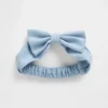 Denim haarband met strik voor baby's