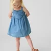 Denim jurk met hartjesprint voor Baby & Peuter