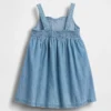 Denim jurk met hartjesprint voor Baby & Peuter