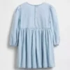 Denim jurk met ruches en hartjes voor Baby & Peuter