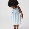 Denim jurk met strik voor Baby & Peuter