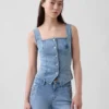 Denim korset-top