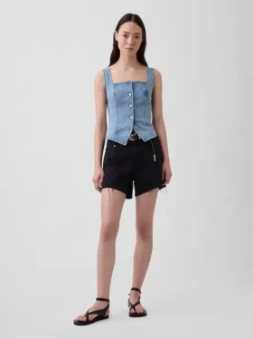 Denim korset-top