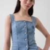 Denim korset-top