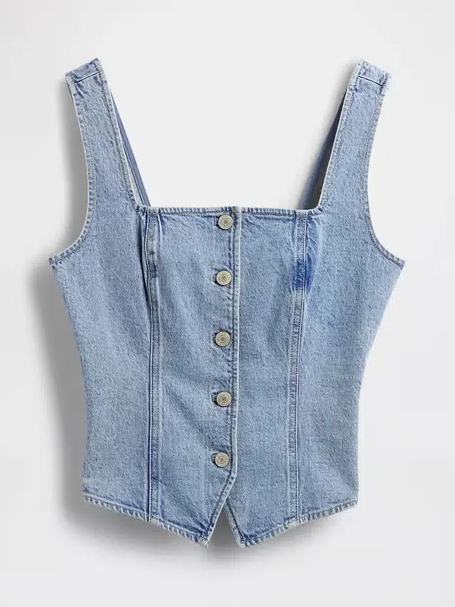 Denim korset-top