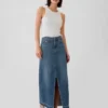 Denim maxi-rok