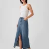 Denim maxi-rok