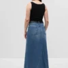Denim maxi-rok