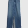 Denim maxi-rok