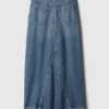 Denim maxi-rok