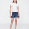 Denim midishorts voor kinderen