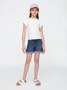 Denim midishorts voor kinderen