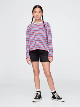Denim midishorts voor kinderen