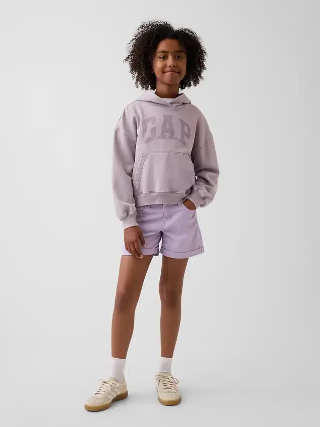 Denim midishorts voor kinderen