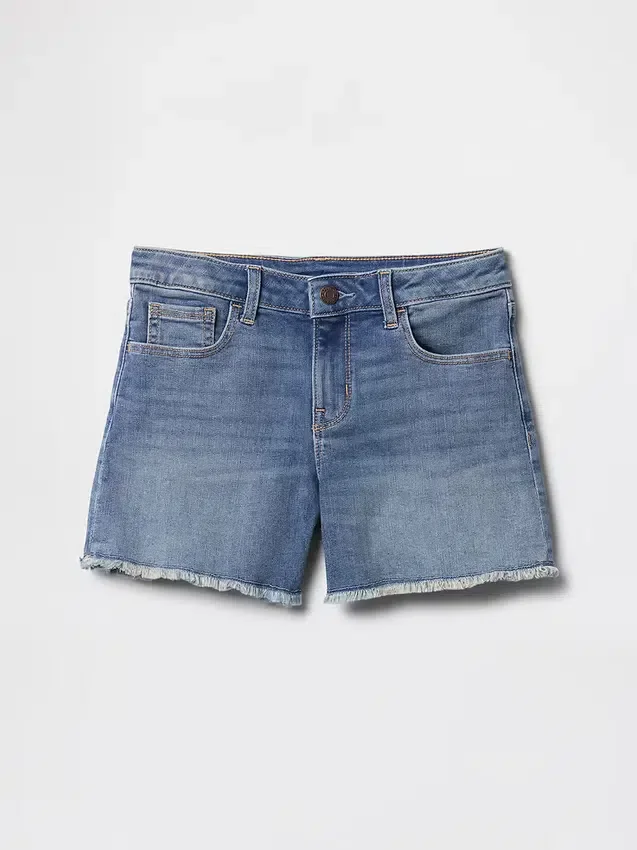 Denim midishorts voor kinderen
