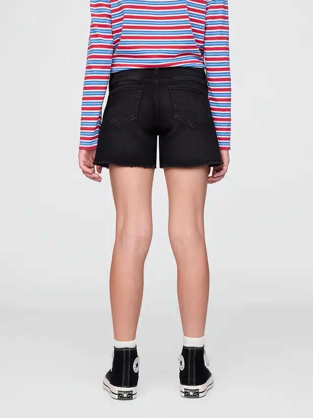 Denim midishorts voor kinderen