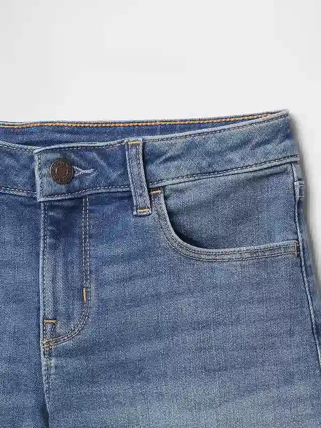 Denim midishorts voor kinderen