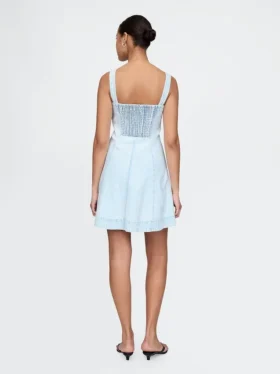 Denim mini-jurk