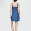 Denim mini-jurk