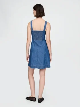 Denim mini-jurk