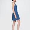 Denim mini-jurk