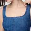 Denim mini-jurk