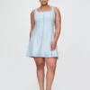 Denim mini-jurk