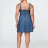 Denim mini-jurk