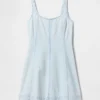 Denim mini-jurk