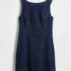 Denim mini-jurk met boothals