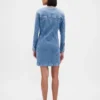 Denim mini-jurk met zakken