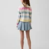 Denim mini-plooirok voor kinderen