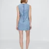 Denim mini-shiftjurk