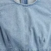 Denim mini-shiftjurk