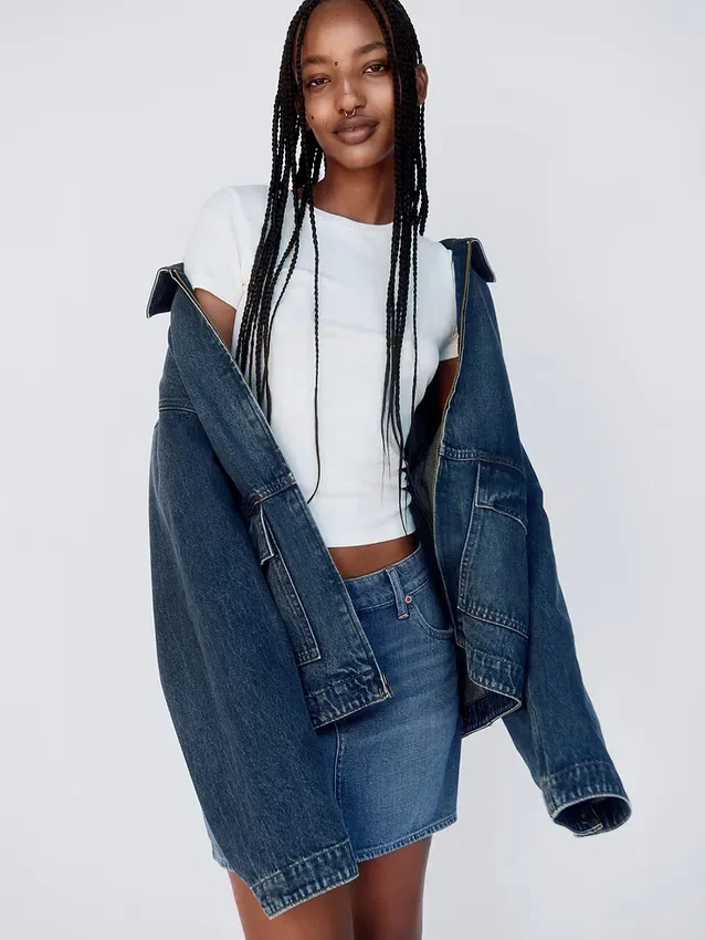 Denim minirok