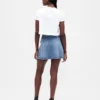 Denim minirok met riemen