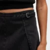 Denim minirok met riemen