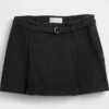 Denim minirok met riemen