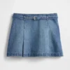 Denim minirok met riemen
