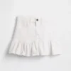 Denim minirok met ruches voor kinderen