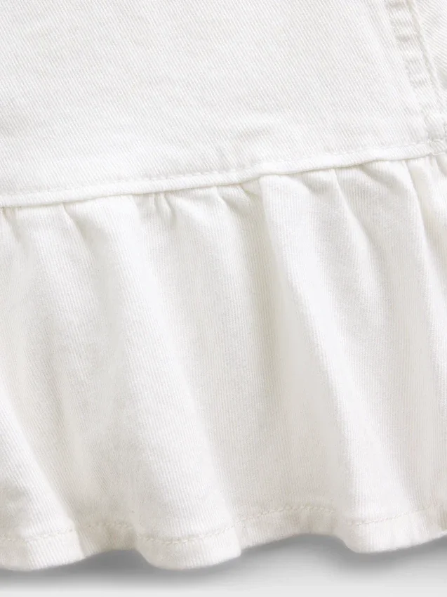Denim minirok met ruches voor kinderen